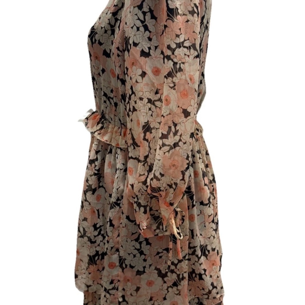 Tommy Hilfiger Women's Multicolor Floral Dress, Keyhole Back, Ruffles, Small NWT - Picture 12 of 15